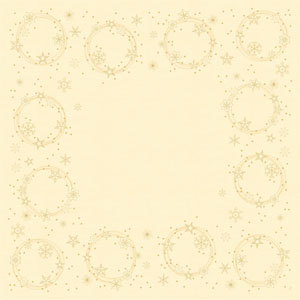 [30380] Bordbetræk, Dunicel, 84x84cm, "Star Shine Cream", Duni, (100 stk.)