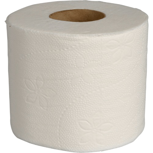 [10970] Toiletpapir, 2-lags, 44m x 9,5cm, Ø12cm, hvid, 100% nyfiber, (56 ruller.)