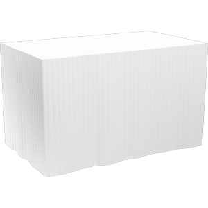 [16743] Bordskørte, Evolin, 0,72x4m, hvid, Duni, (5 stk.)
